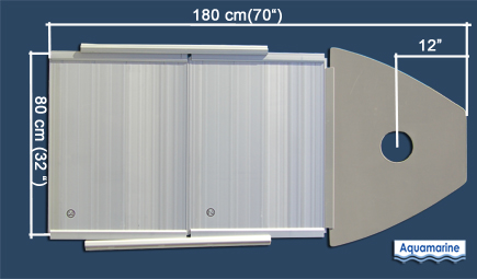 Aluminum foor for 8.8 ft inflatable boat with  joiners